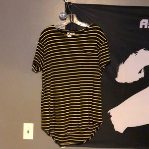 Black & yellow urban outfitters shirt